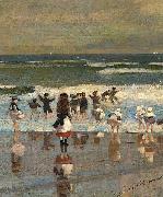 Winslow Homer Escena de playa oil on canvas